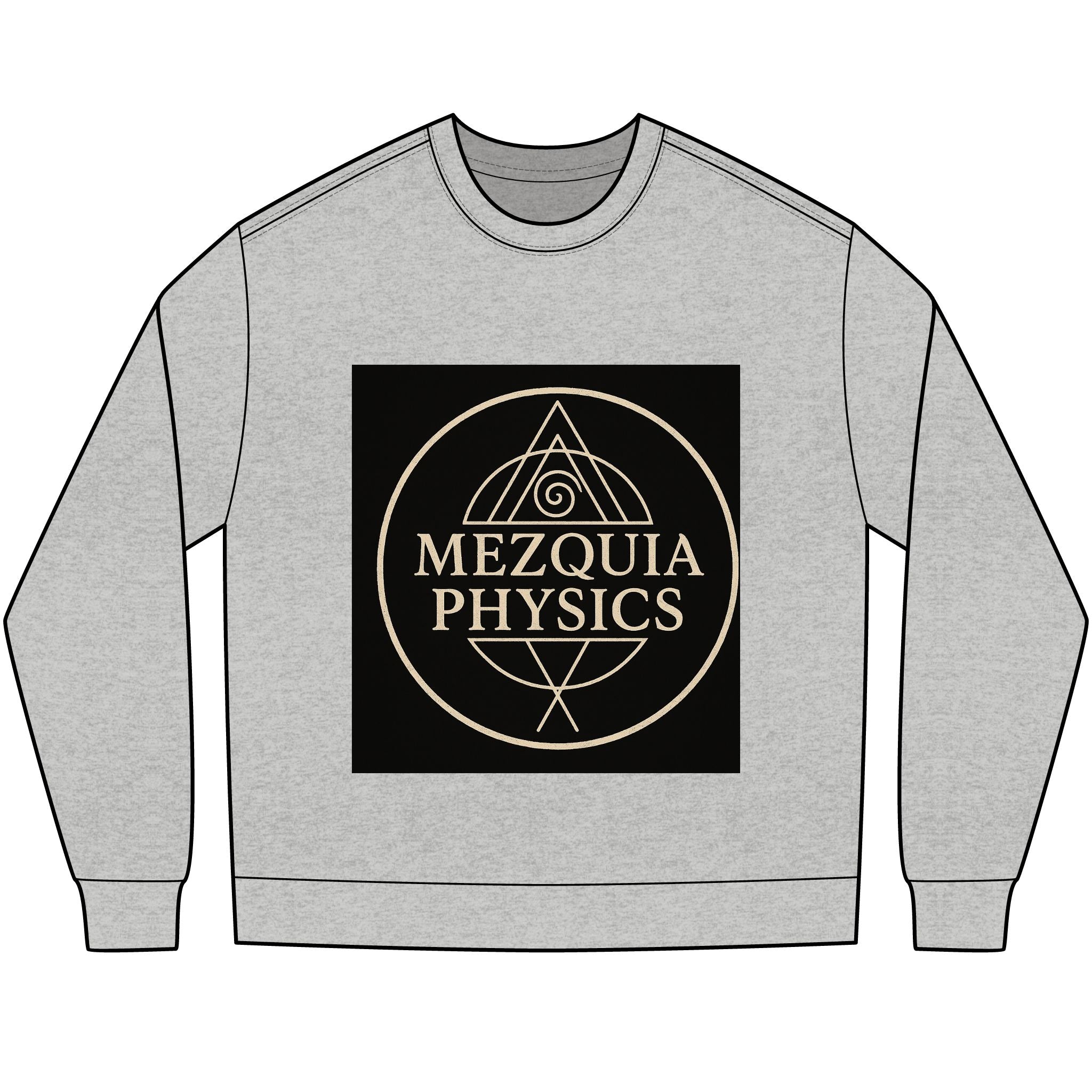 Mezquia Physics Long Sleeve Tee — Geometric Alchemy Science Shirt