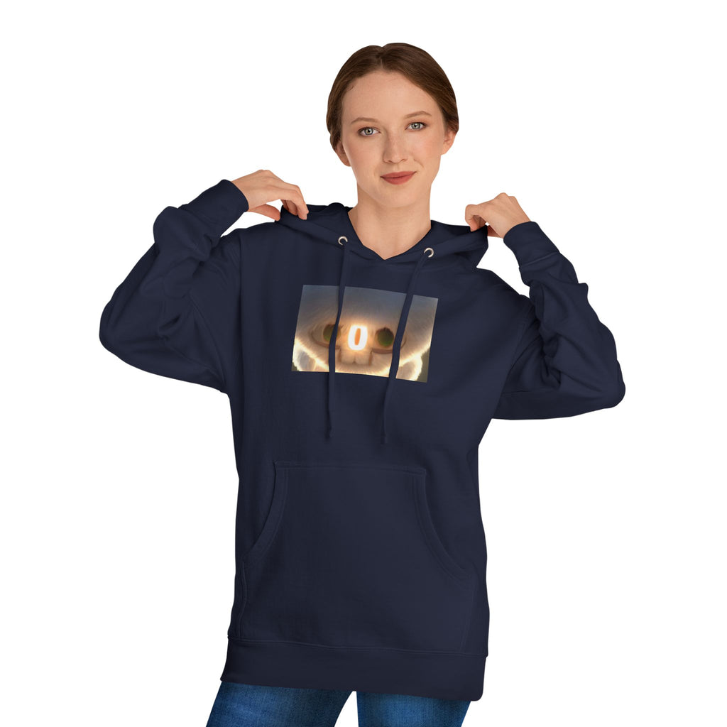Creepy Smile Hoodie — Glowing Skull Face Graphic Sweatshirt