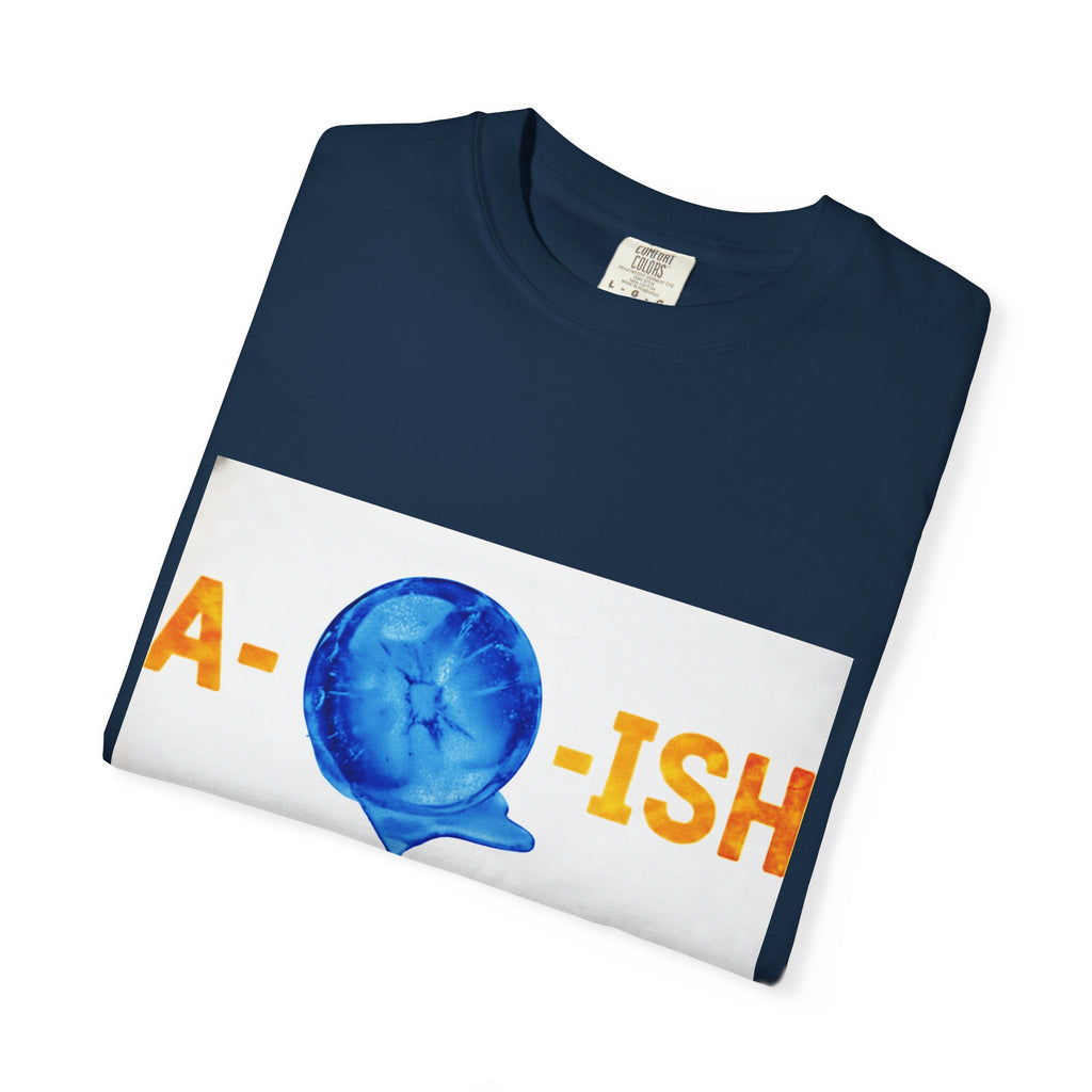 Abolish Ice IntentSim[on] Graphic T-Shirt — Playful Blue Drip Design