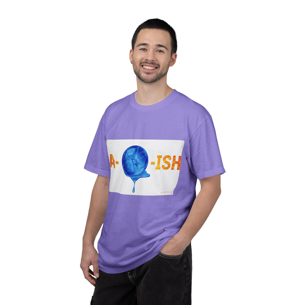 Abolish Ice IntentSim[on] Graphic T-Shirt — Playful Blue Drip Design
