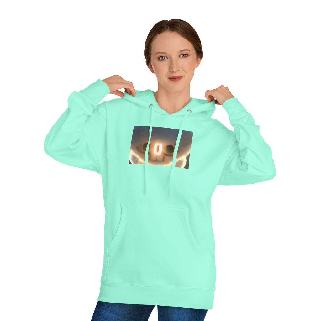 Creepy Smile Hoodie — Glowing Skull Face Graphic Sweatshirt