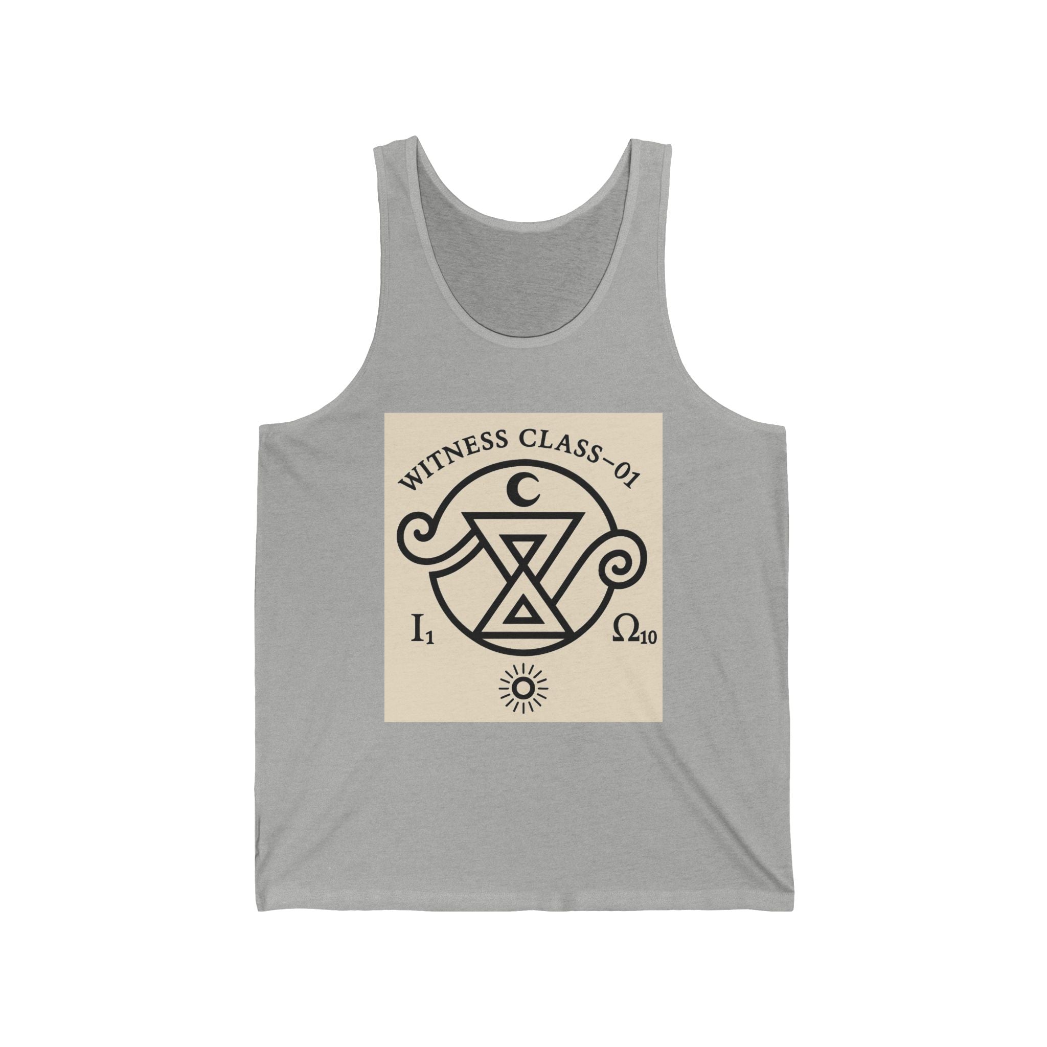 Witness Class 01 Tank Top — First in The Field Mystical Symbol Graphic Summer Tank
