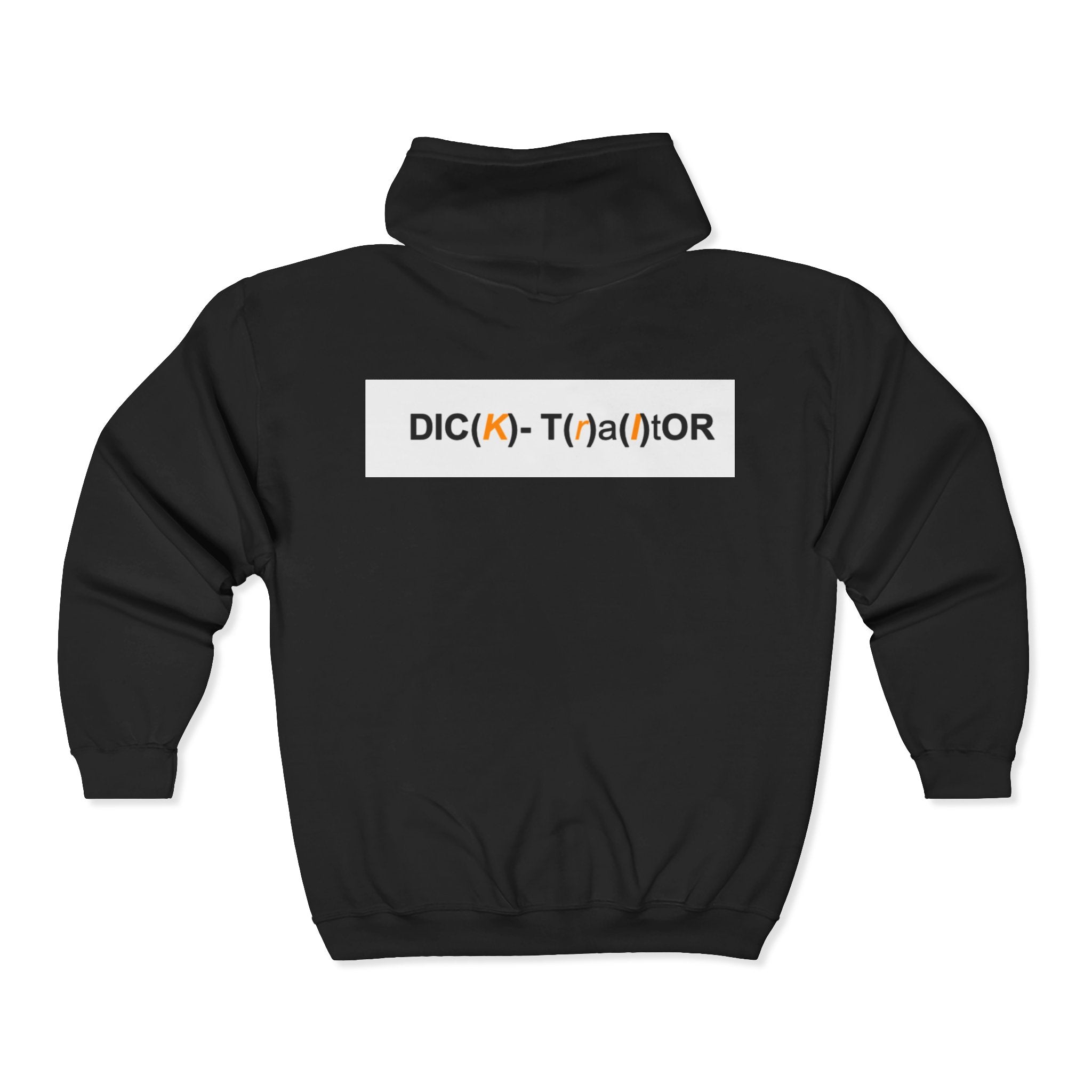Researcher Hoodie — DIC(k)-T(a)tOR Logo Full‑Zip Sweatshirt