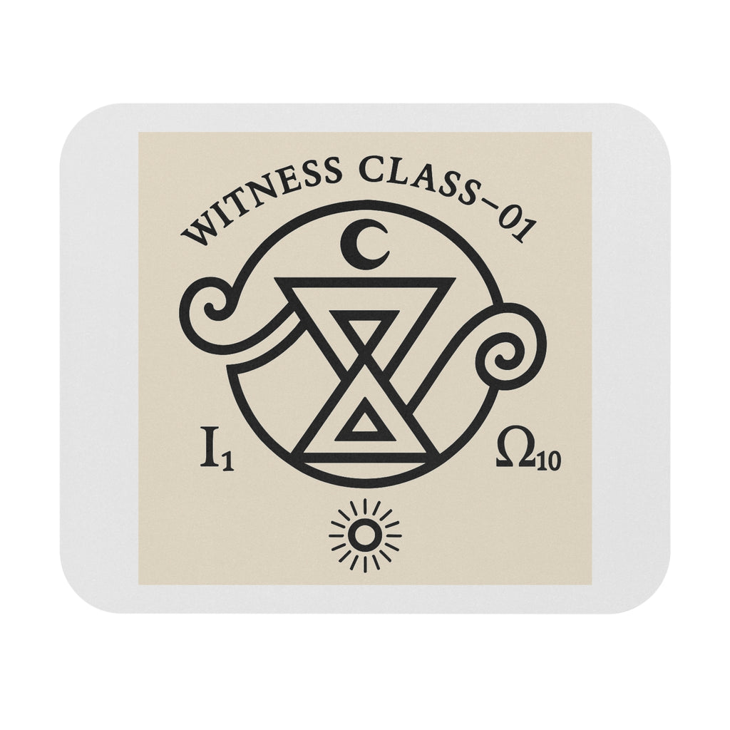 Witness Class-01 Symbol IntentSim[on] Mouse Pad — Mystical Alchemy Desk Mat