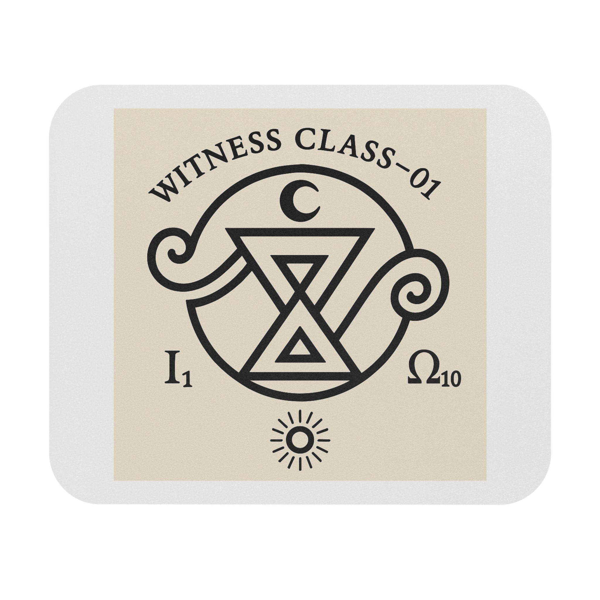 Witness Class-01 Symbol IntentSim[on] Mouse Pad — Mystical Alchemy Desk Mat