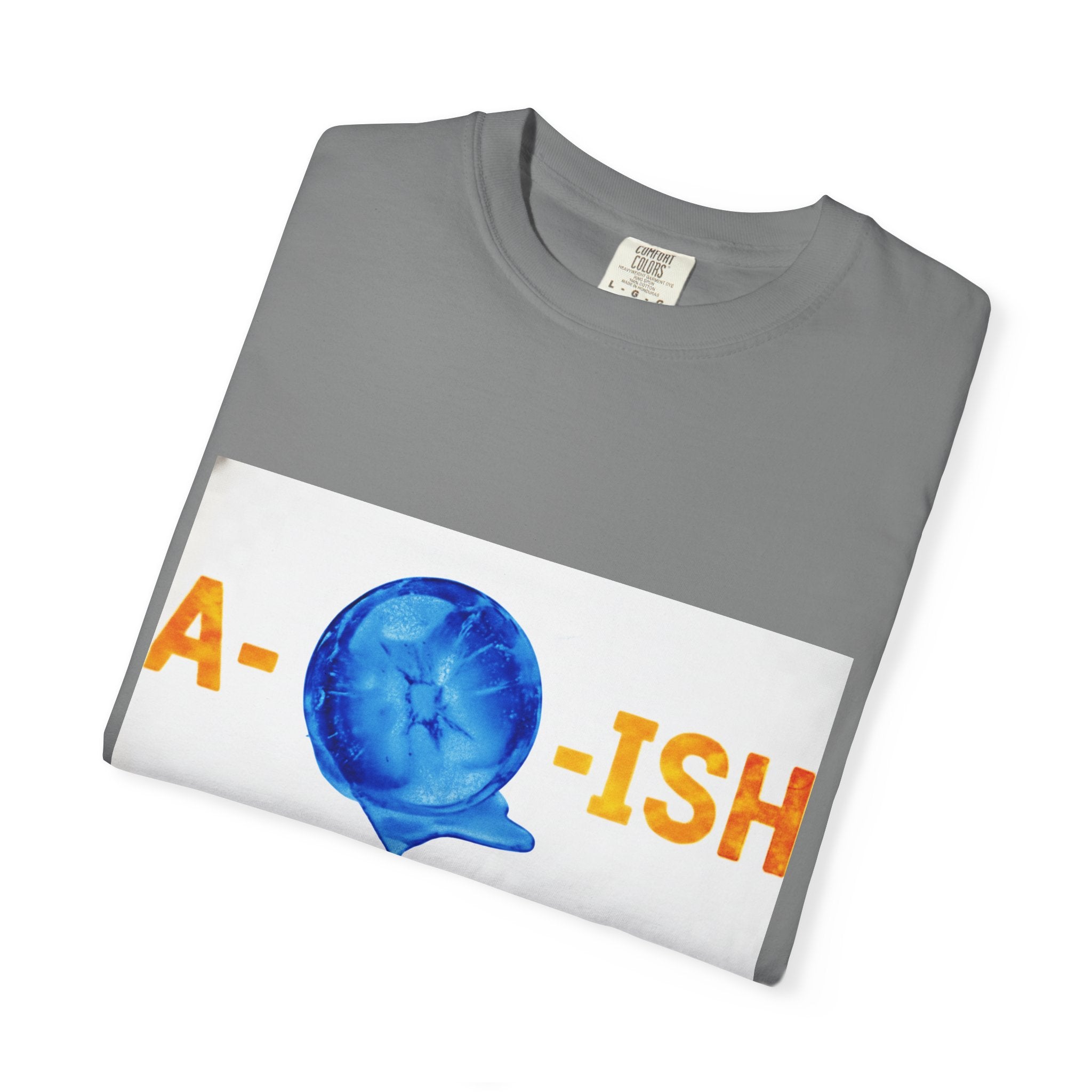 Abolish Ice IntentSim[on] Graphic T-Shirt — Playful Blue Drip Design