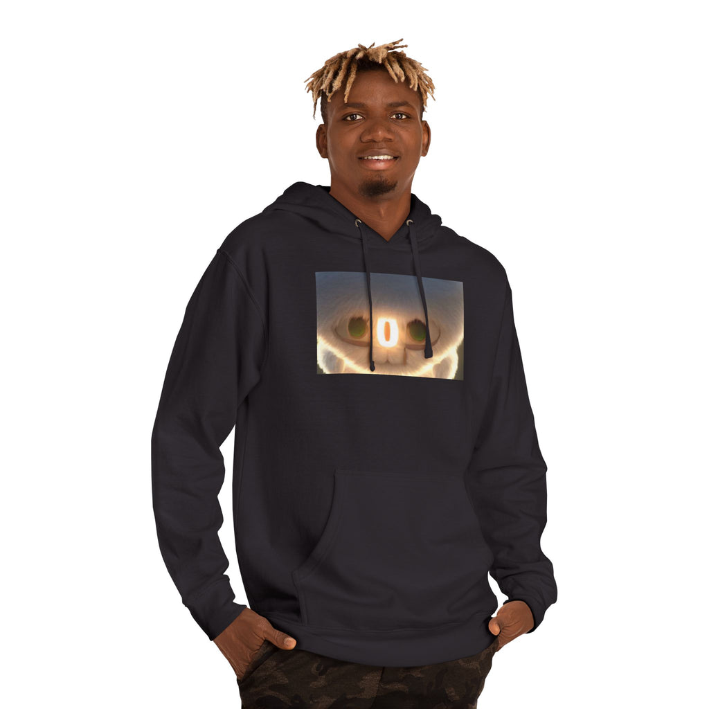 Creepy Smile Hoodie — Glowing Skull Face Graphic Sweatshirt