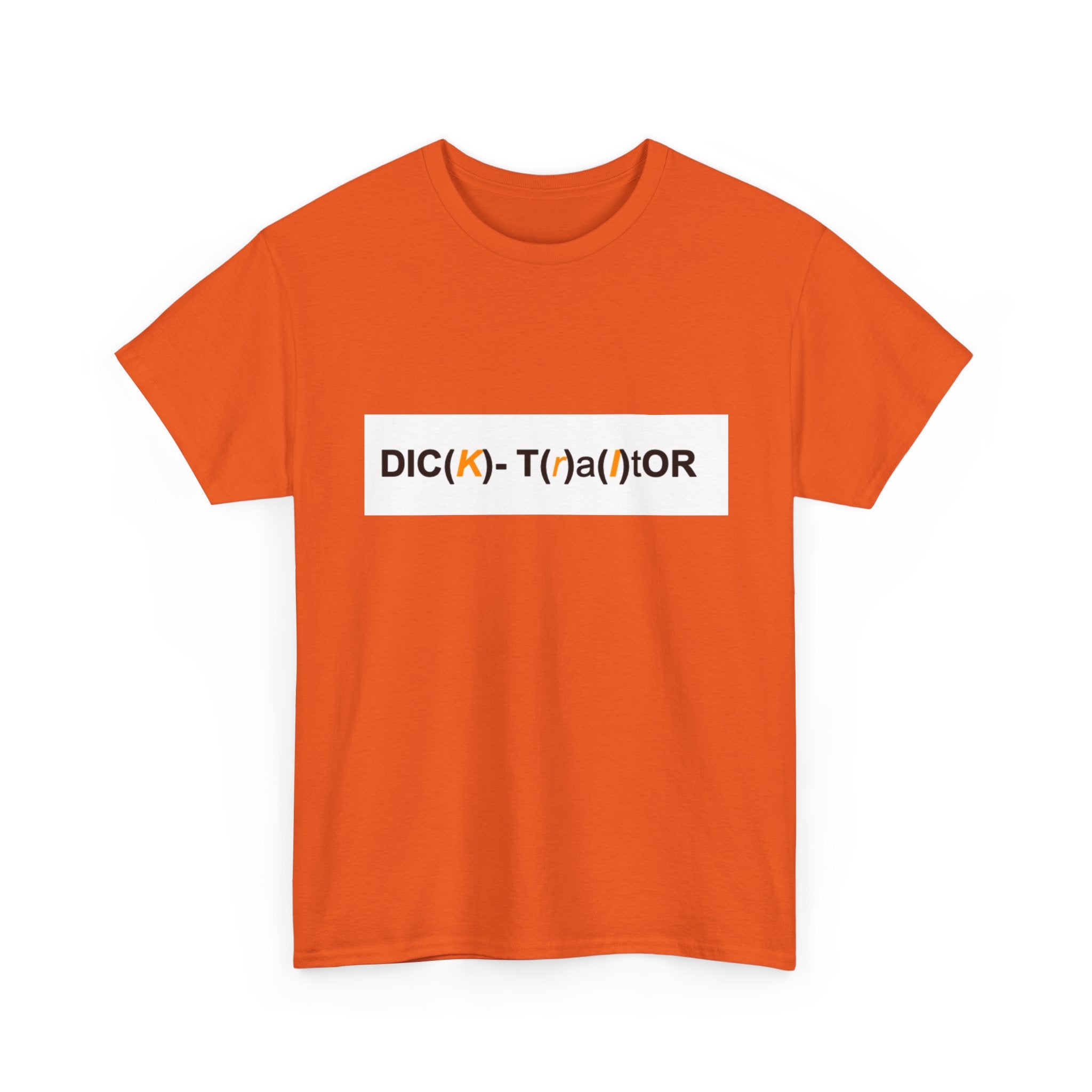 T-Shirt — 'DIC(K)-T(r)a(i)TOR' Wordplay Graphic Tee