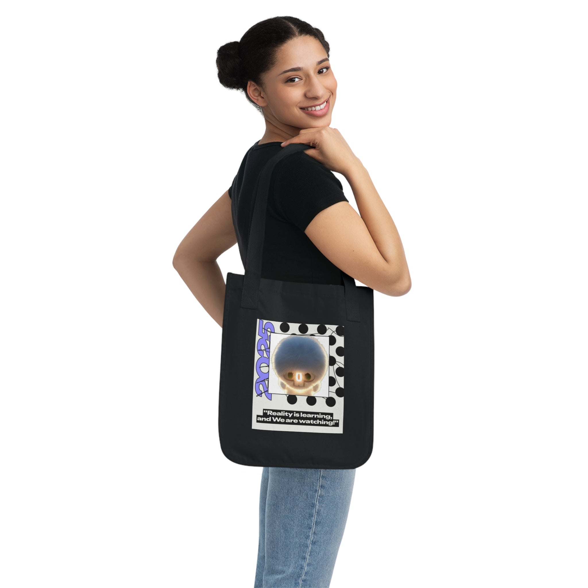 Tote Bag — 'Reality is Learning, and We are Watching’ Podcast Retro IntentSim[on] Canvas Tote