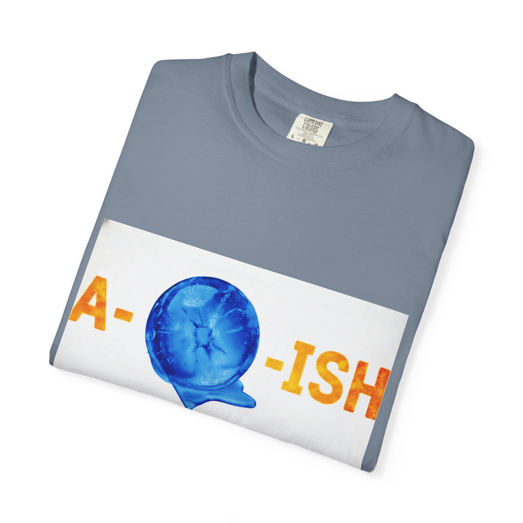Abolish Ice IntentSim[on] Graphic T-Shirt — Playful Blue Drip Design
