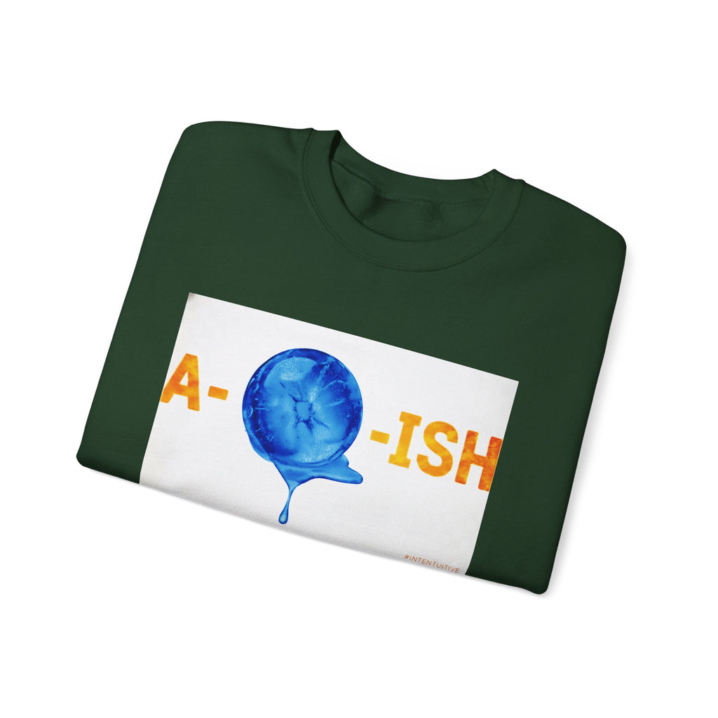 Crewneck Sweatshirt — Abolish ICE Glitch Graphic with “#IntentSim” Backprint