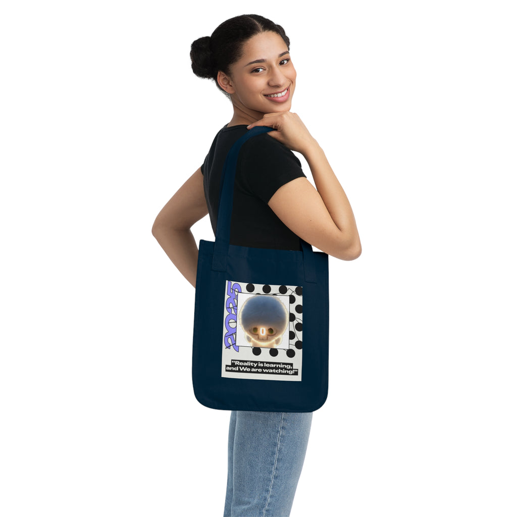 Tote Bag — 'Reality is Learning, and We are Watching’ Podcast Retro IntentSim[on] Canvas Tote