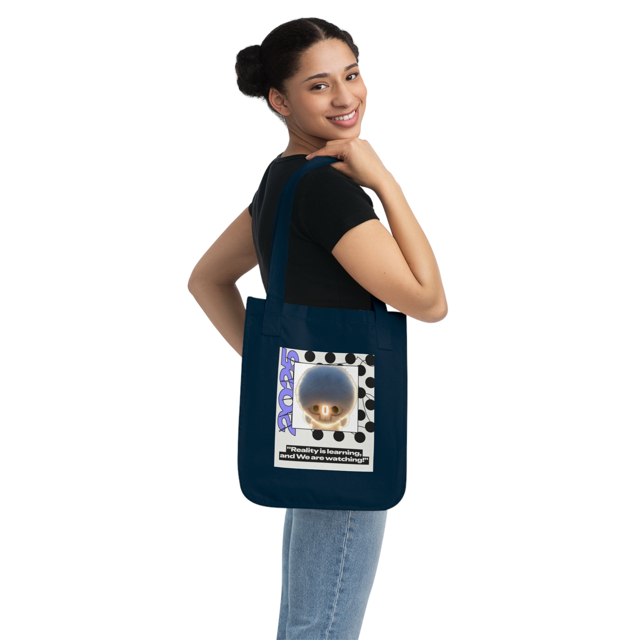 Tote Bag — 'Reality is Learning, and We are Watching’ Podcast Retro IntentSim[on] Canvas Tote