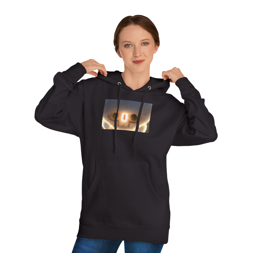 Creepy Smile Hoodie — Glowing Skull Face Graphic Sweatshirt