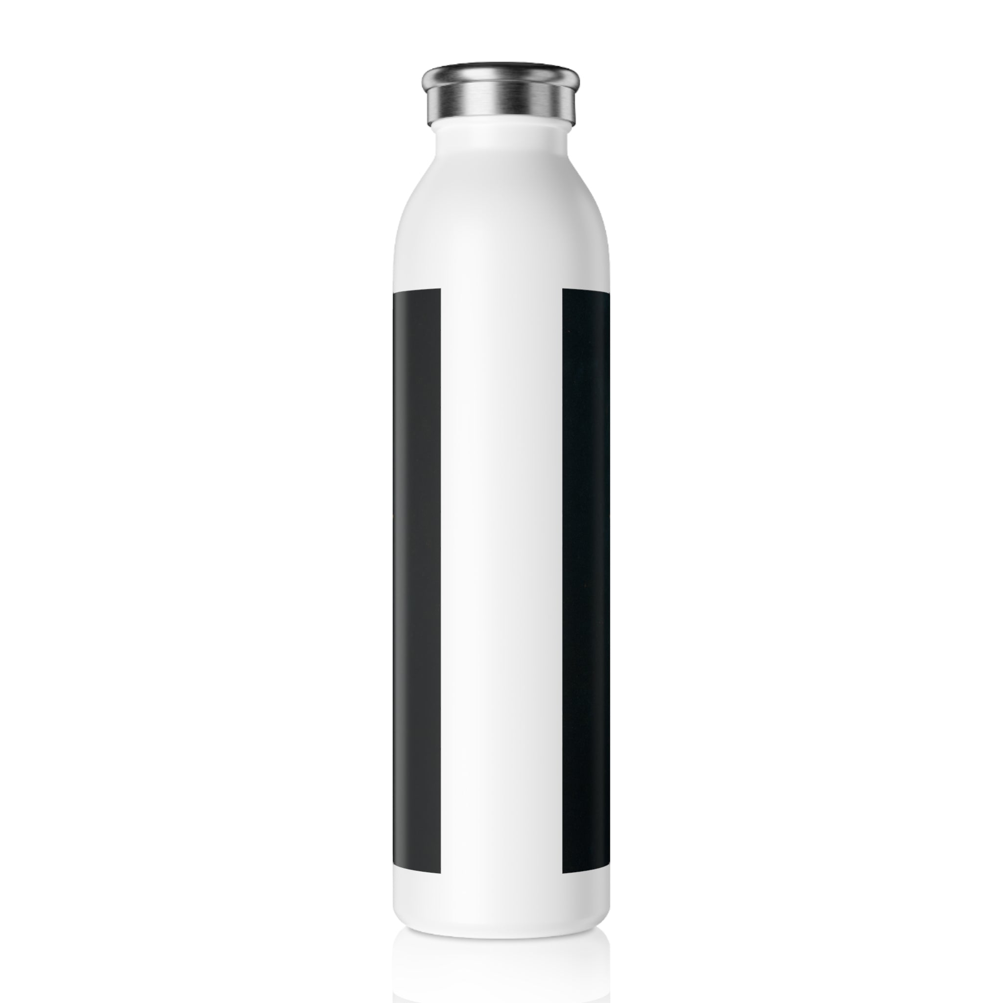 Slim Water Bottle — Gold Mystic Compass Design (Personalized "MEZQU")