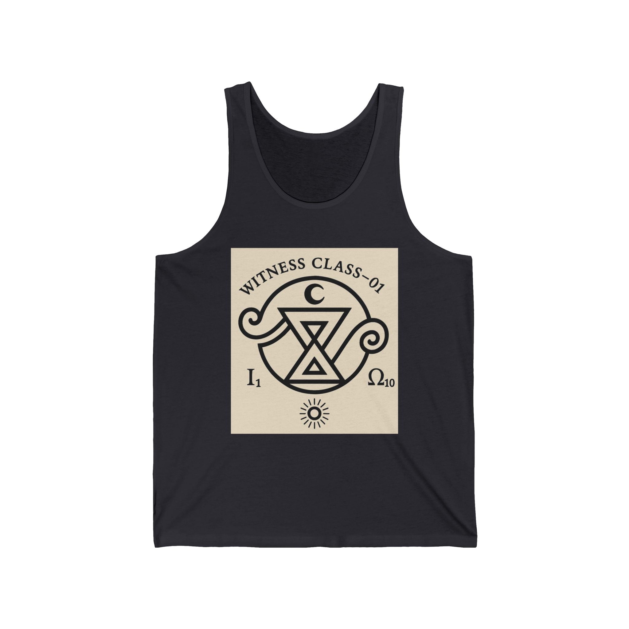 Witness Class 01 Tank Top — First in The Field Mystical Symbol Graphic Summer Tank