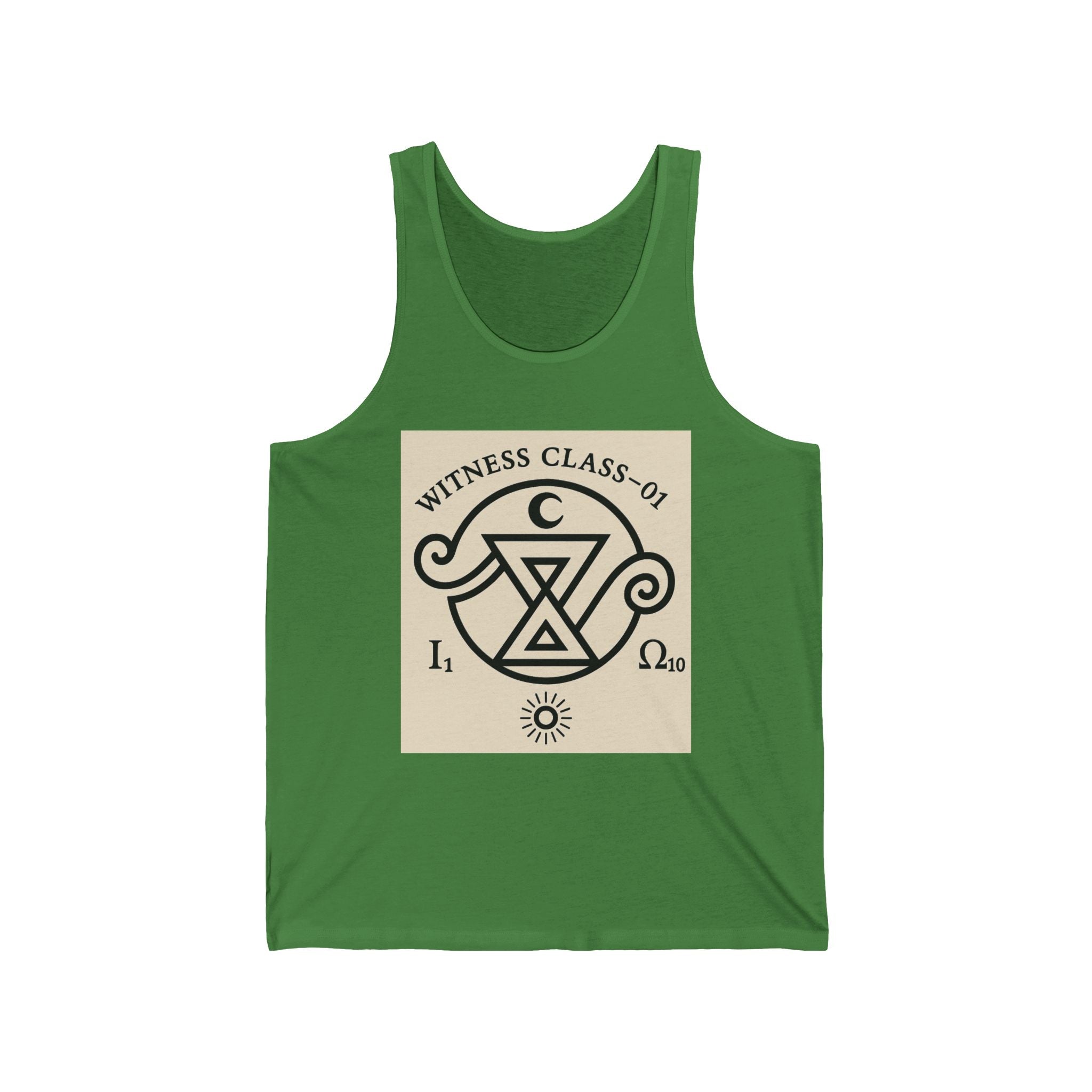 Witness Class 01 Tank Top — First in The Field Mystical Symbol Graphic Summer Tank