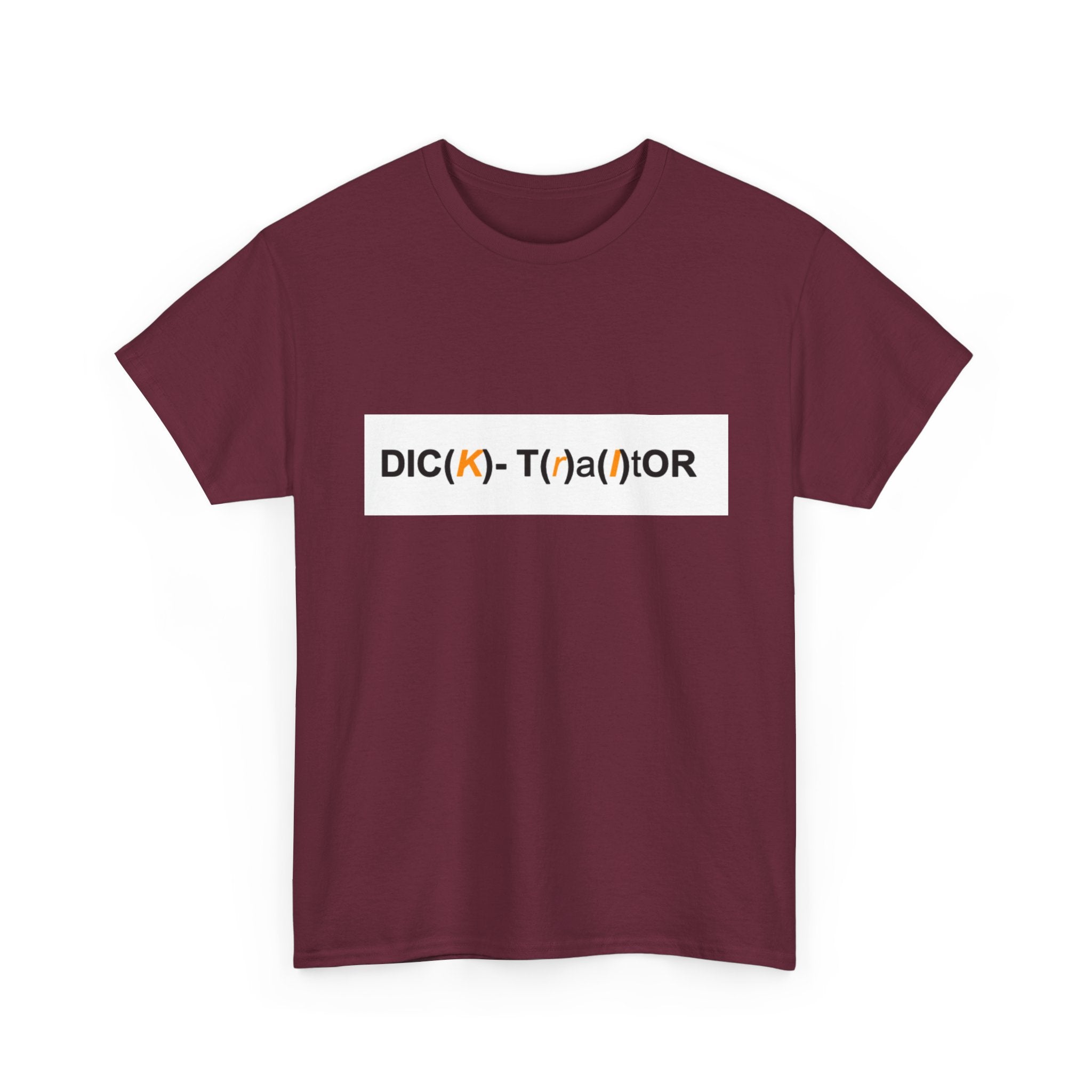 T-Shirt — 'DIC(K)-T(r)a(i)TOR' Wordplay Graphic Tee
