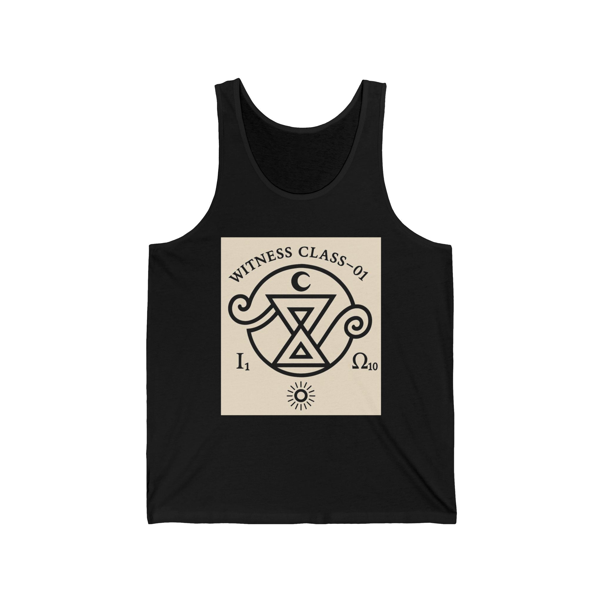 Witness Class 01 Tank Top — First in The Field Mystical Symbol Graphic Summer Tank