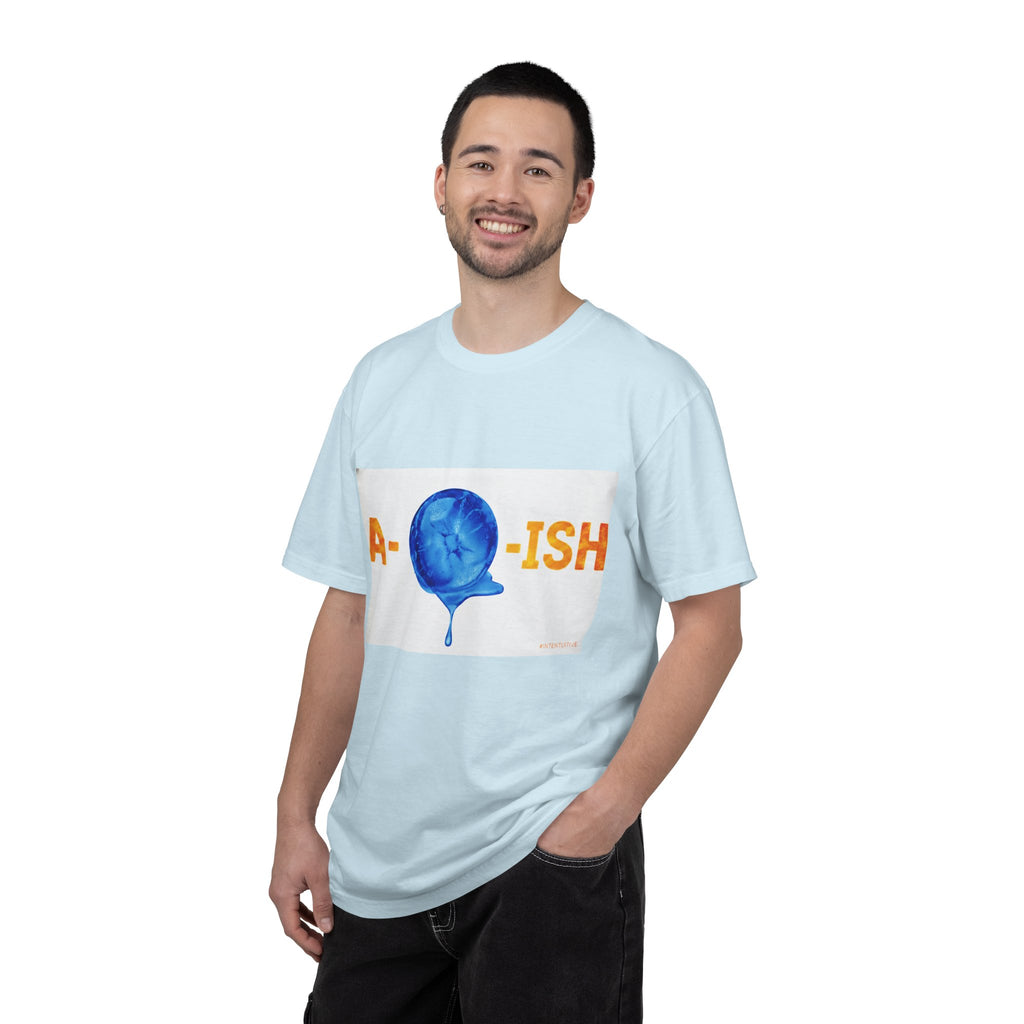 Abolish Ice IntentSim[on] Graphic T-Shirt — Playful Blue Drip Design