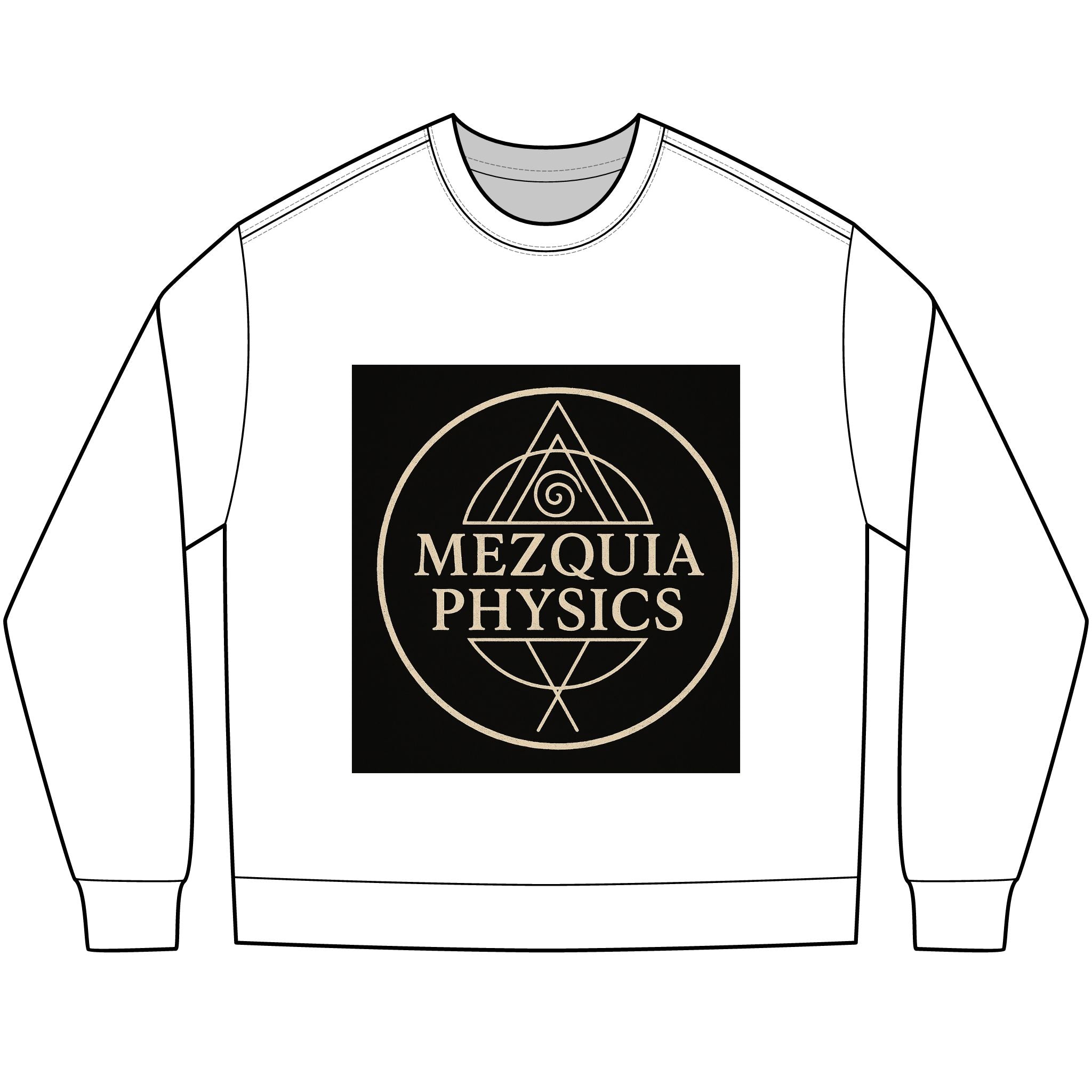 Mezquia Physics Long Sleeve Tee — Geometric Alchemy Science Shirt