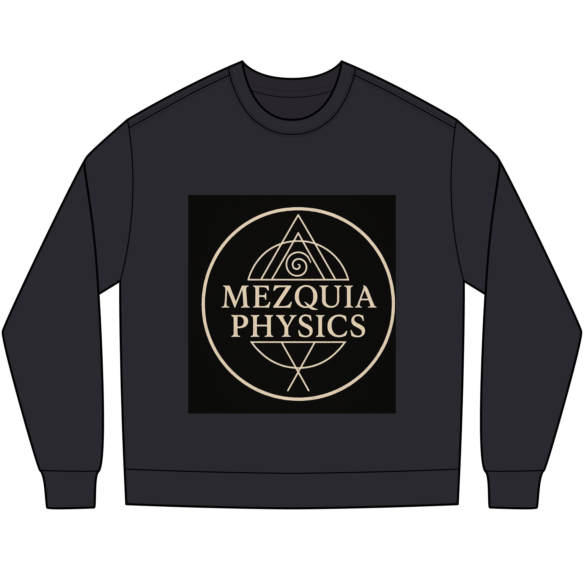 Mezquia Physics Long Sleeve Tee — Geometric Alchemy Science Shirt