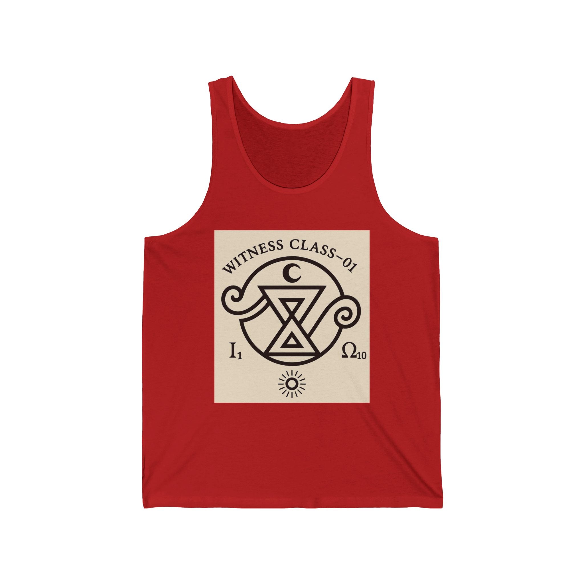 Witness Class 01 Tank Top — First in The Field Mystical Symbol Graphic Summer Tank