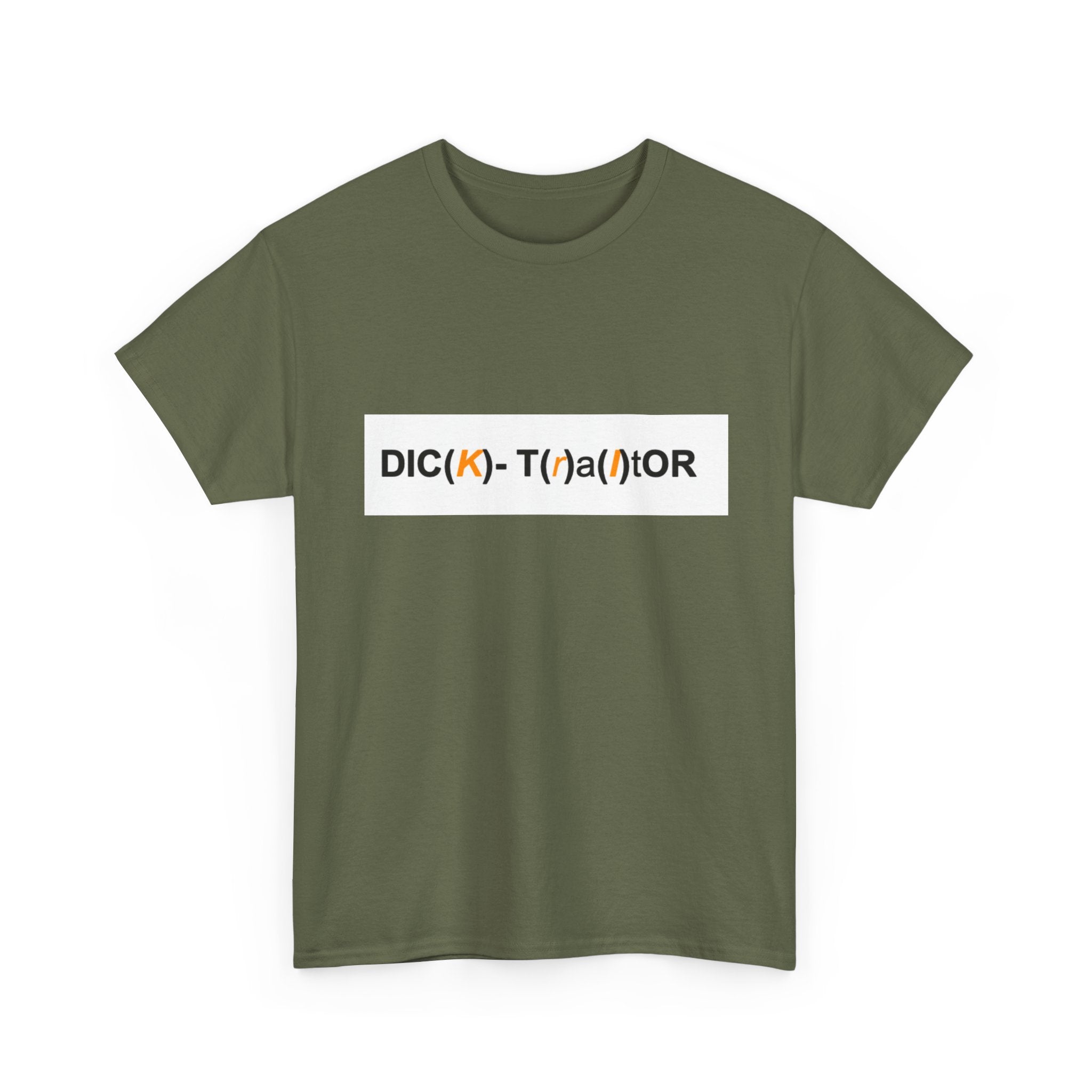 T-Shirt — 'DIC(K)-T(r)a(i)TOR' Wordplay Graphic Tee