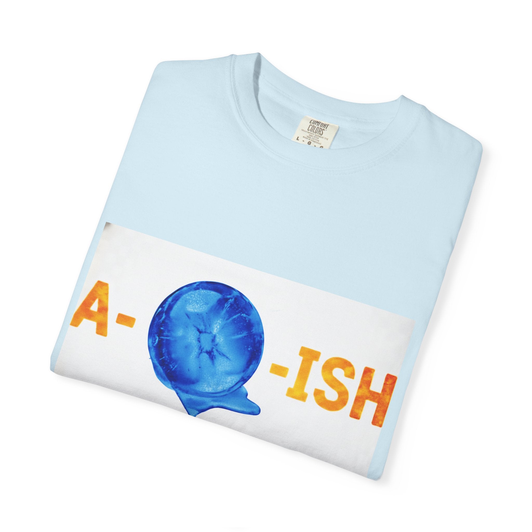 Abolish Ice IntentSim[on] Graphic T-Shirt — Playful Blue Drip Design
