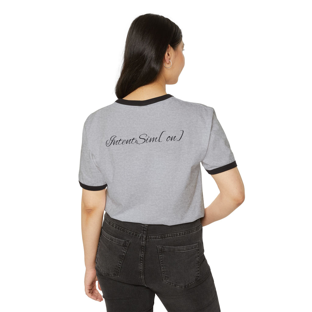 Unisex Cotton Ringer  IntentSim[on] T-Shirt