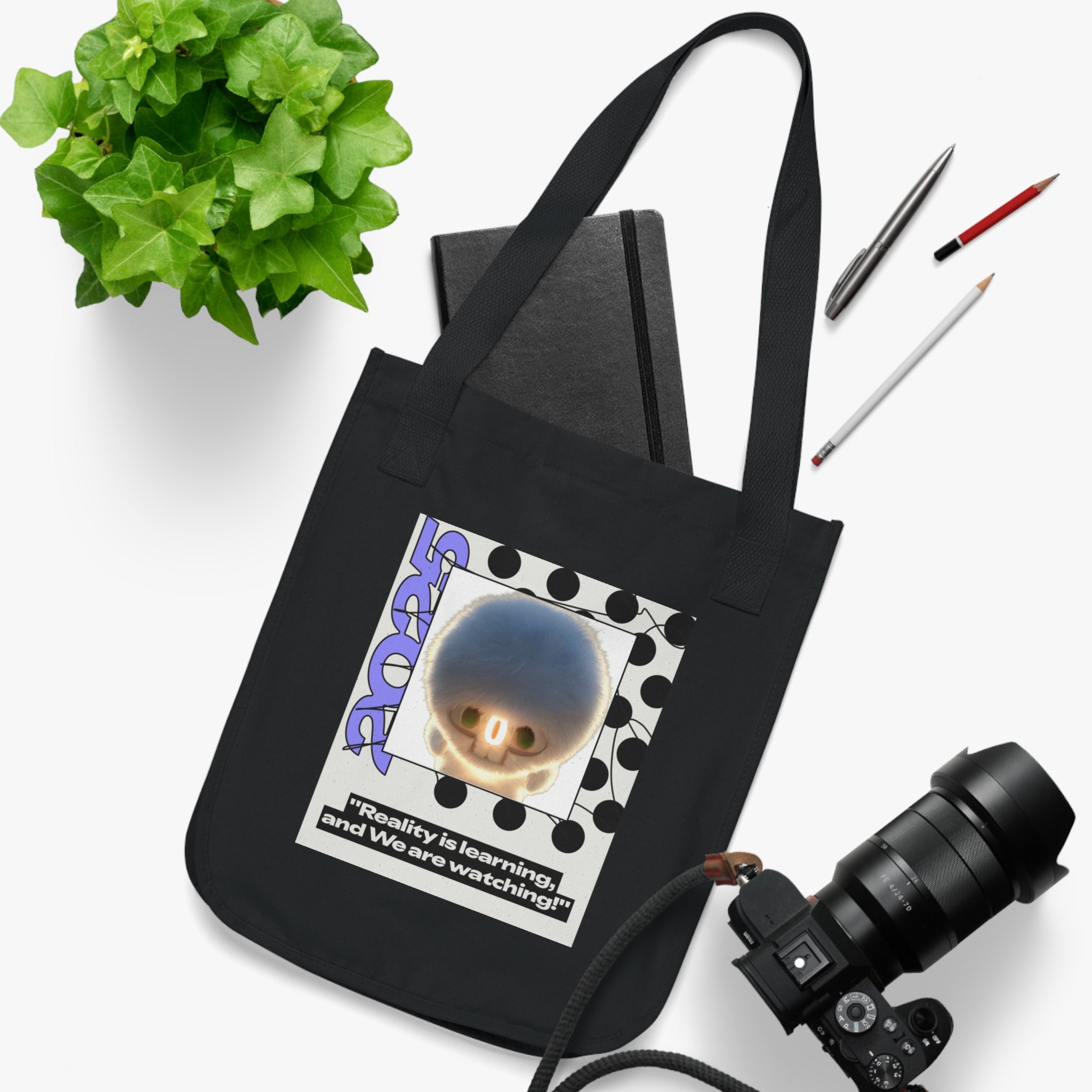 Tote Bag — 'Reality is Learning, and We are Watching’ Podcast Retro IntentSim[on] Canvas Tote