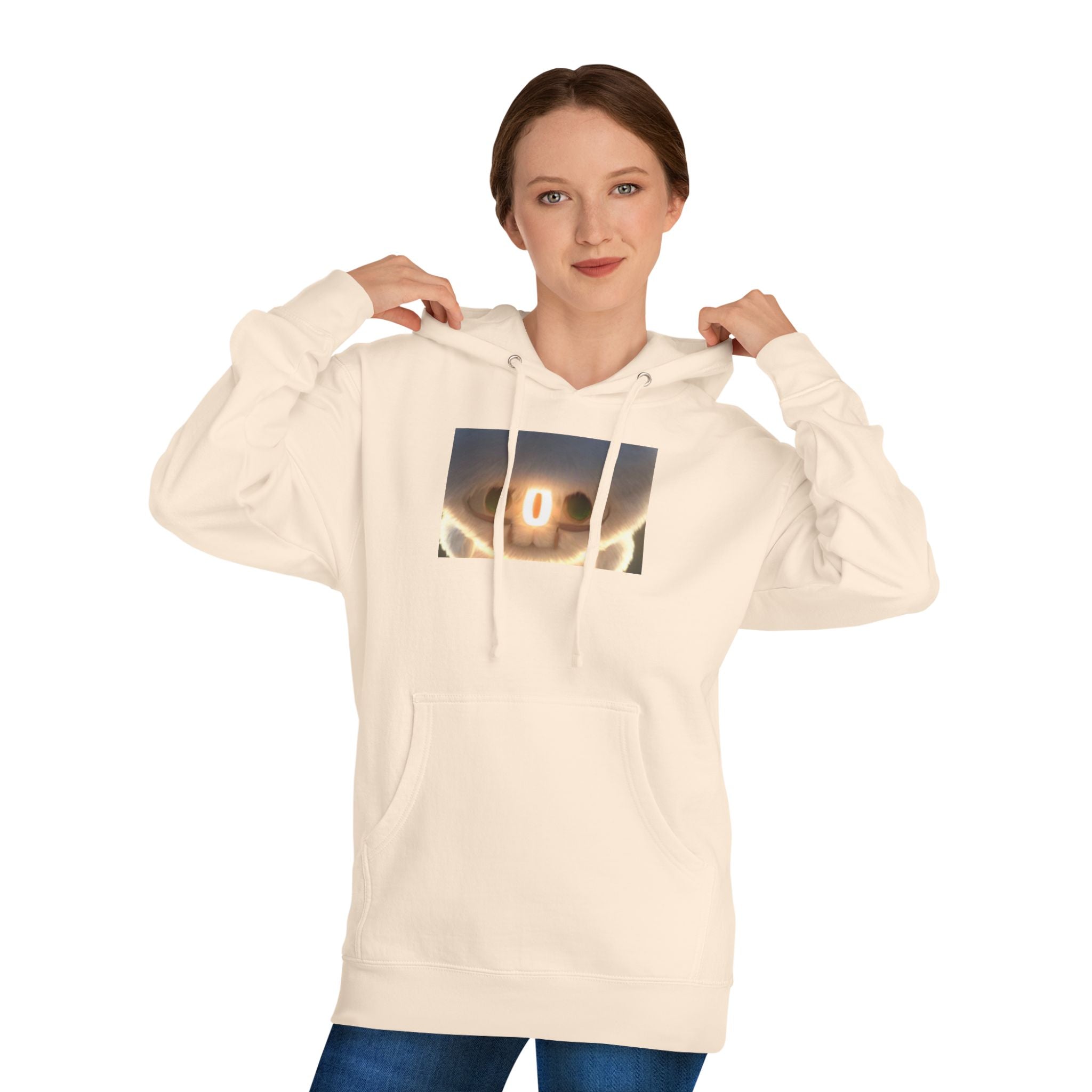 Creepy Smile Hoodie — Glowing Skull Face Graphic Sweatshirt