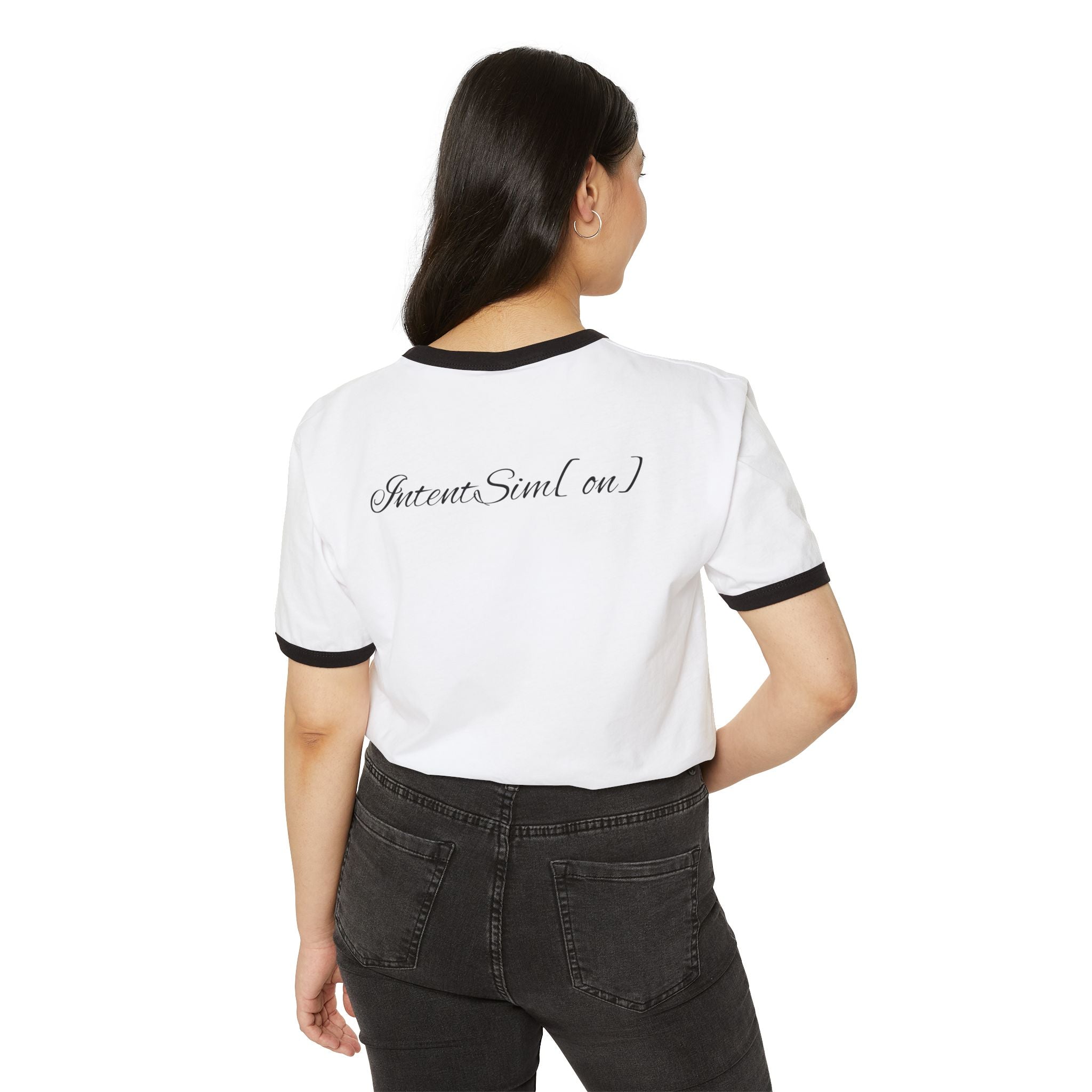 Unisex Cotton Ringer  IntentSim[on] T-Shirt