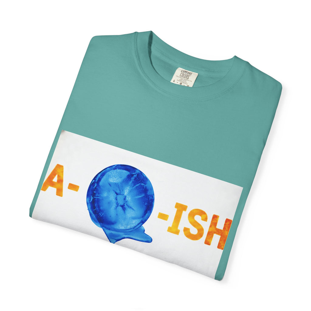 Abolish Ice IntentSim[on] Graphic T-Shirt — Playful Blue Drip Design
