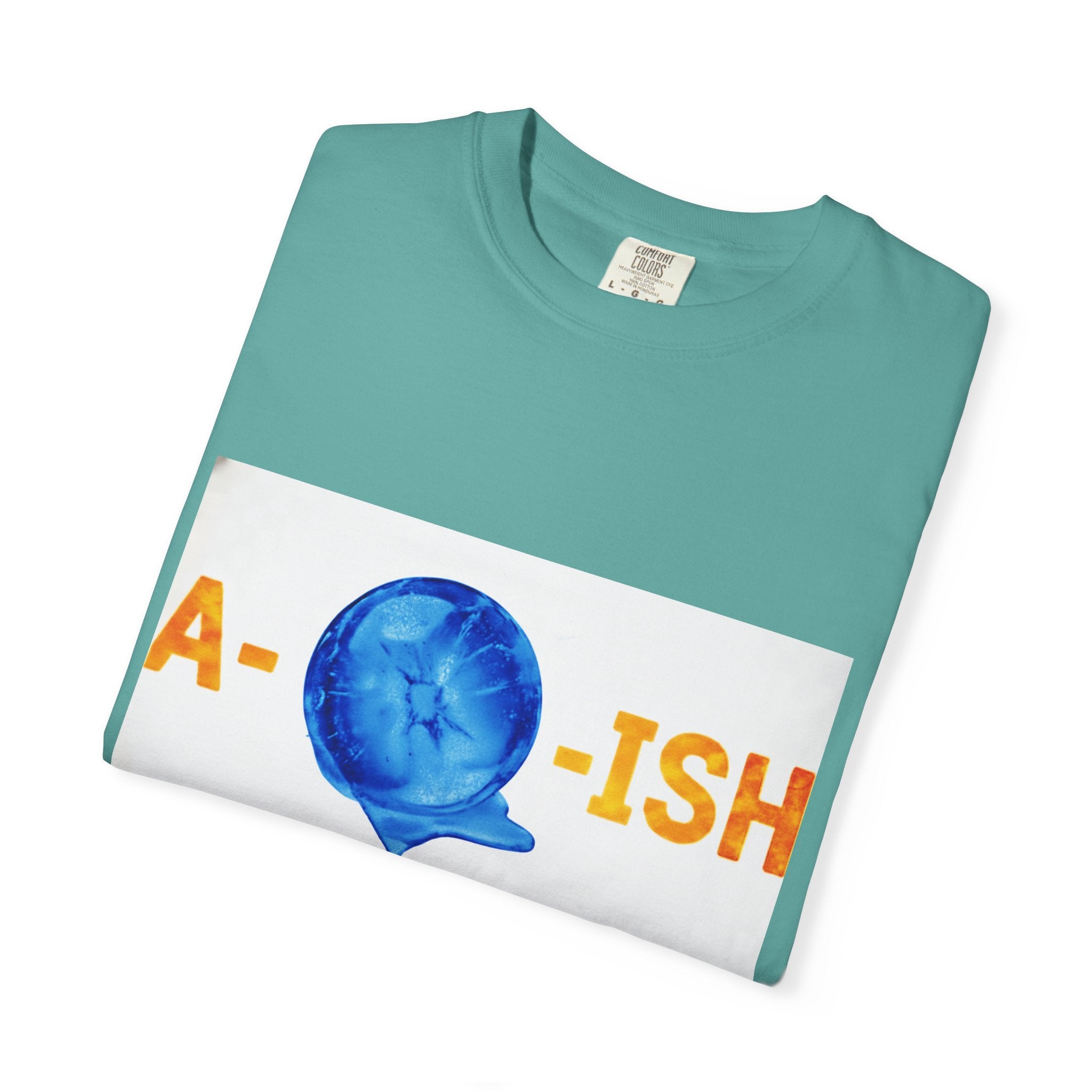 Abolish Ice IntentSim[on] Graphic T-Shirt — Playful Blue Drip Design