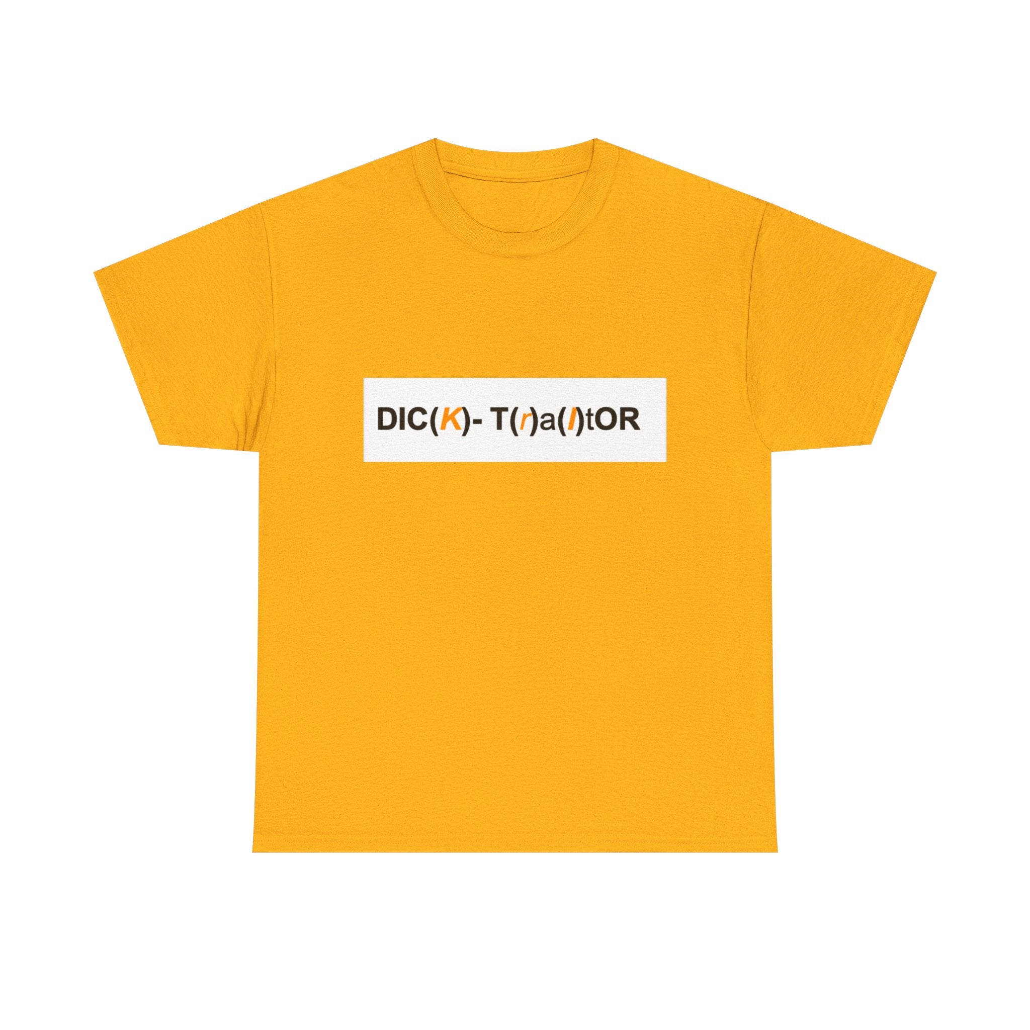 T-Shirt — 'DIC(K)-T(r)a(i)TOR' Wordplay Graphic Tee