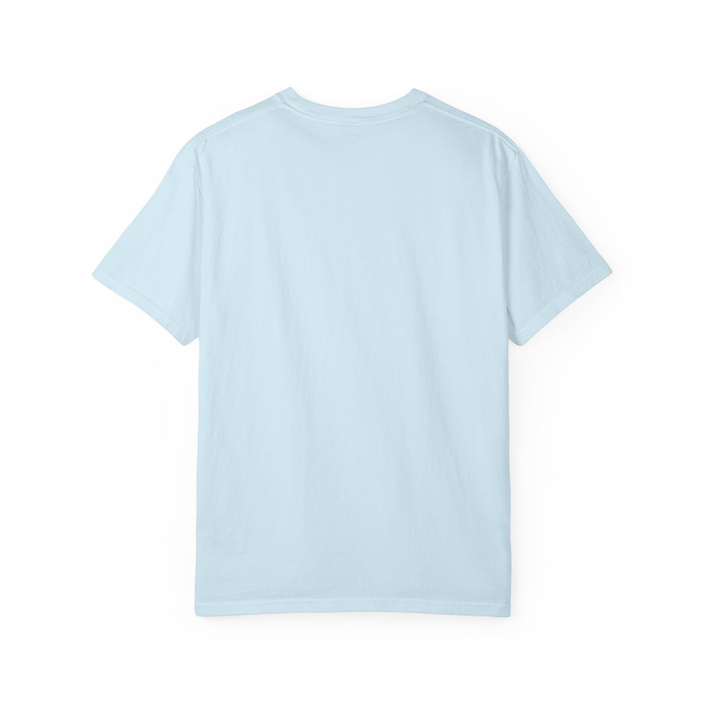 Abolish Ice IntentSim[on] Graphic T-Shirt — Playful Blue Drip Design