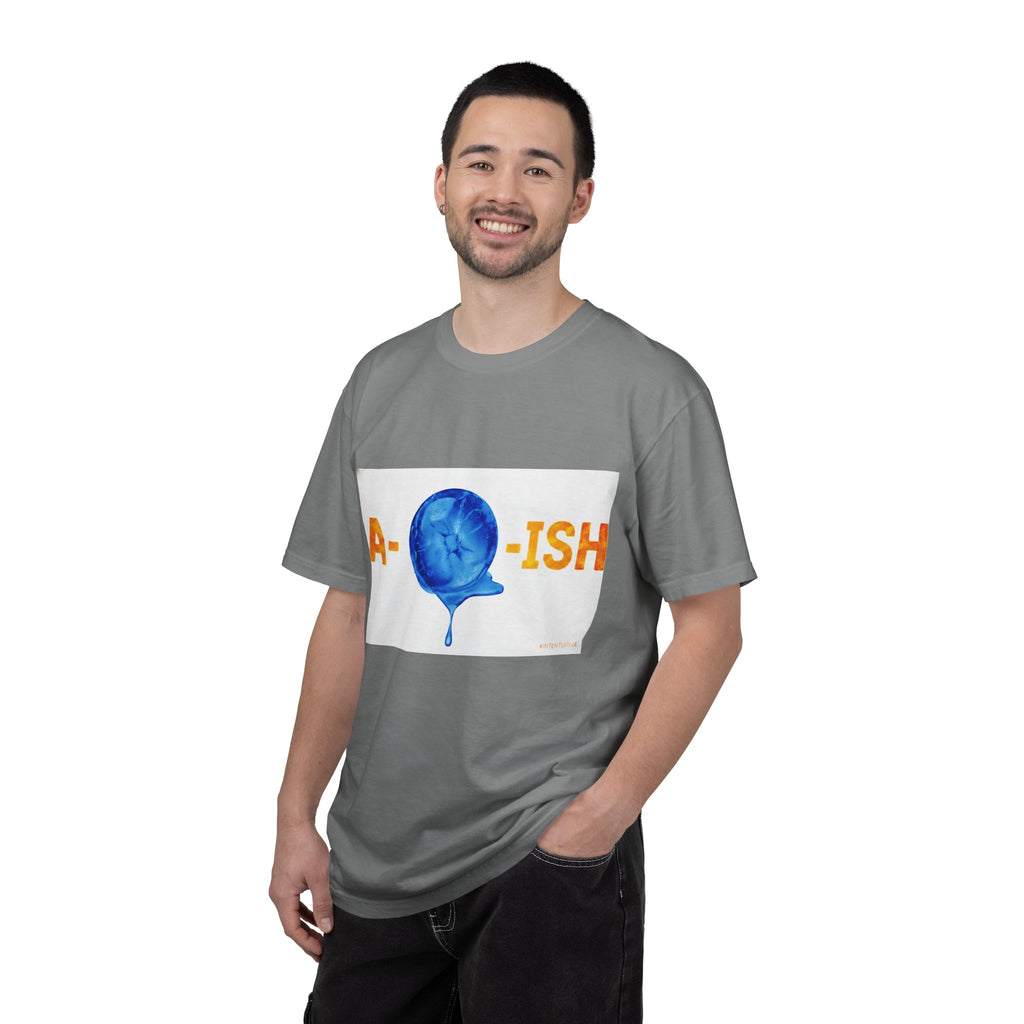 Abolish Ice IntentSim[on] Graphic T-Shirt — Playful Blue Drip Design