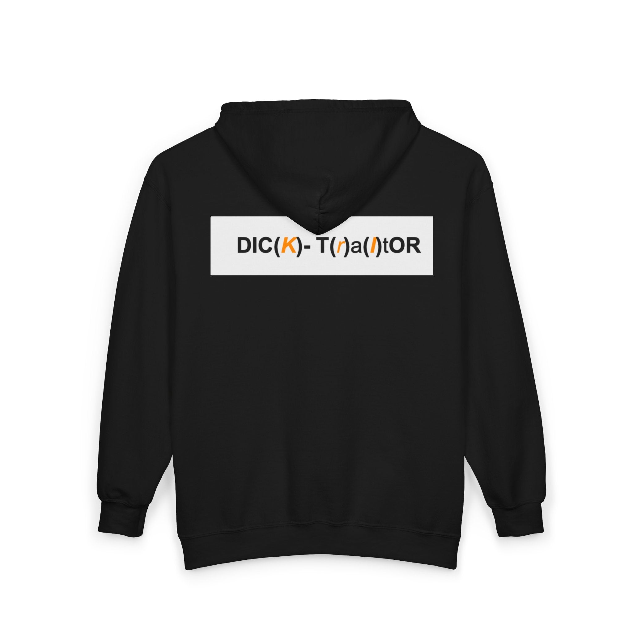 Researcher Hoodie — DIC(k)-T(a)tOR Logo Full‑Zip Sweatshirt