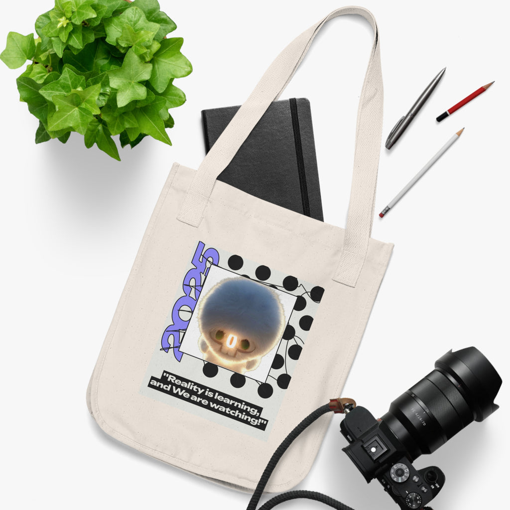 Tote Bag — 'Reality is Learning, and We are Watching’ Podcast Retro IntentSim[on] Canvas Tote