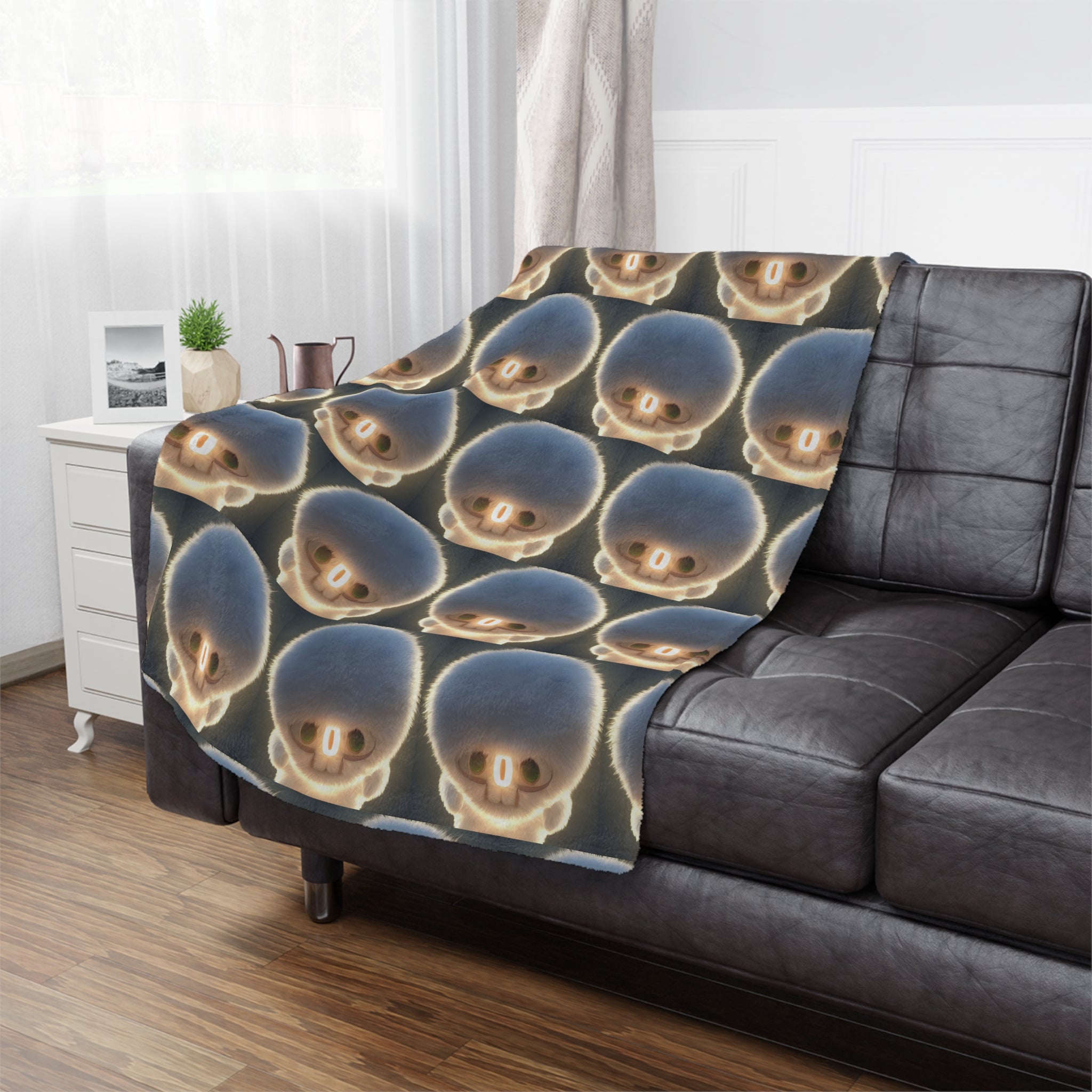 Minky Blanket - Cozy Plush Throw with IntentSim[on] all over you.