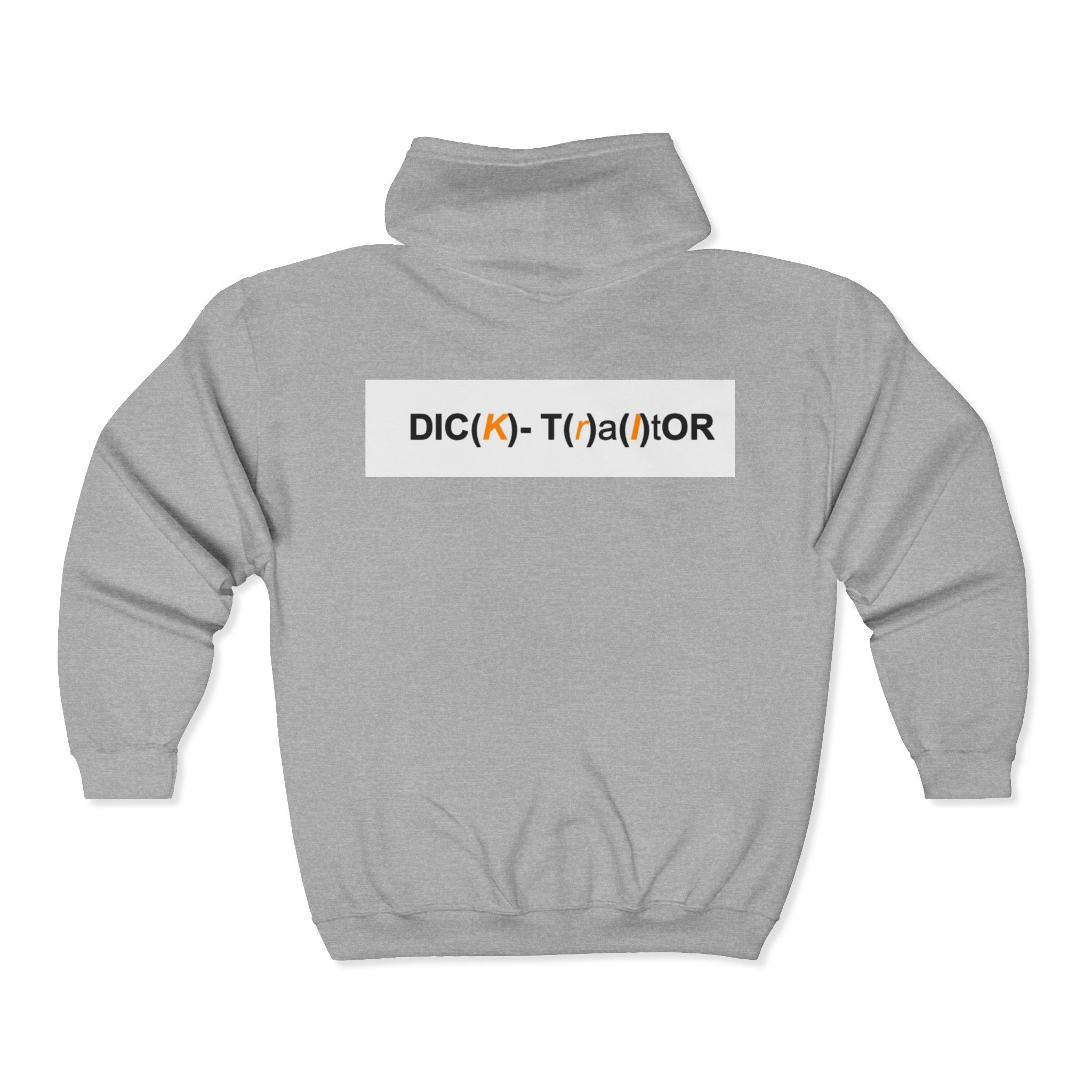 Researcher Hoodie — DIC(k)-T(a)tOR Logo Full‑Zip Sweatshirt