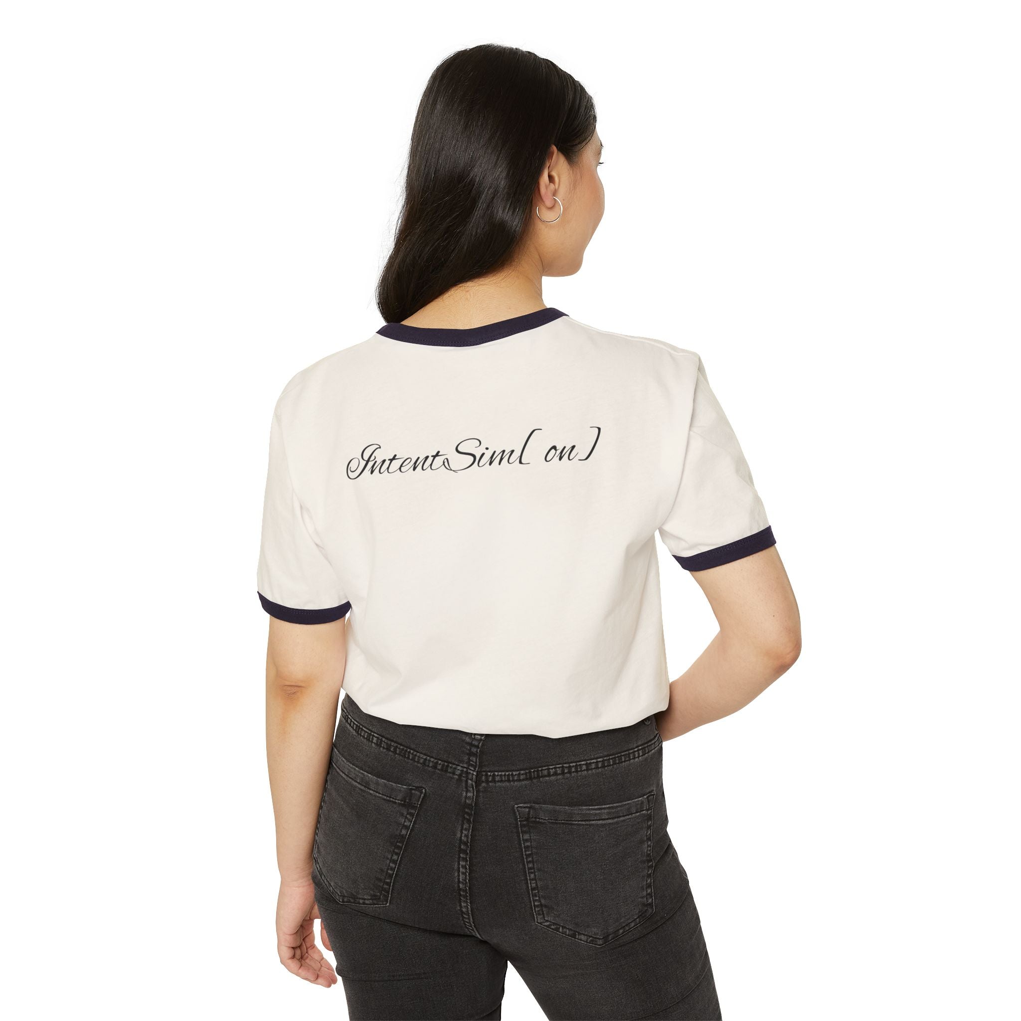Unisex Cotton Ringer  IntentSim[on] T-Shirt