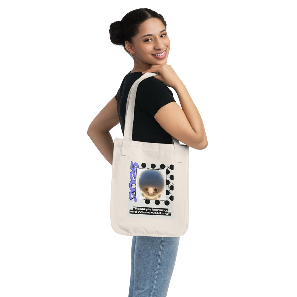 Tote Bag — 'Reality is Learning, and We are Watching’ Podcast Retro IntentSim[on] Canvas Tote
