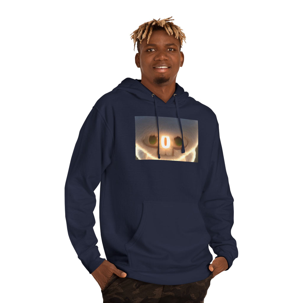 Creepy Smile Hoodie — Glowing Skull Face Graphic Sweatshirt
