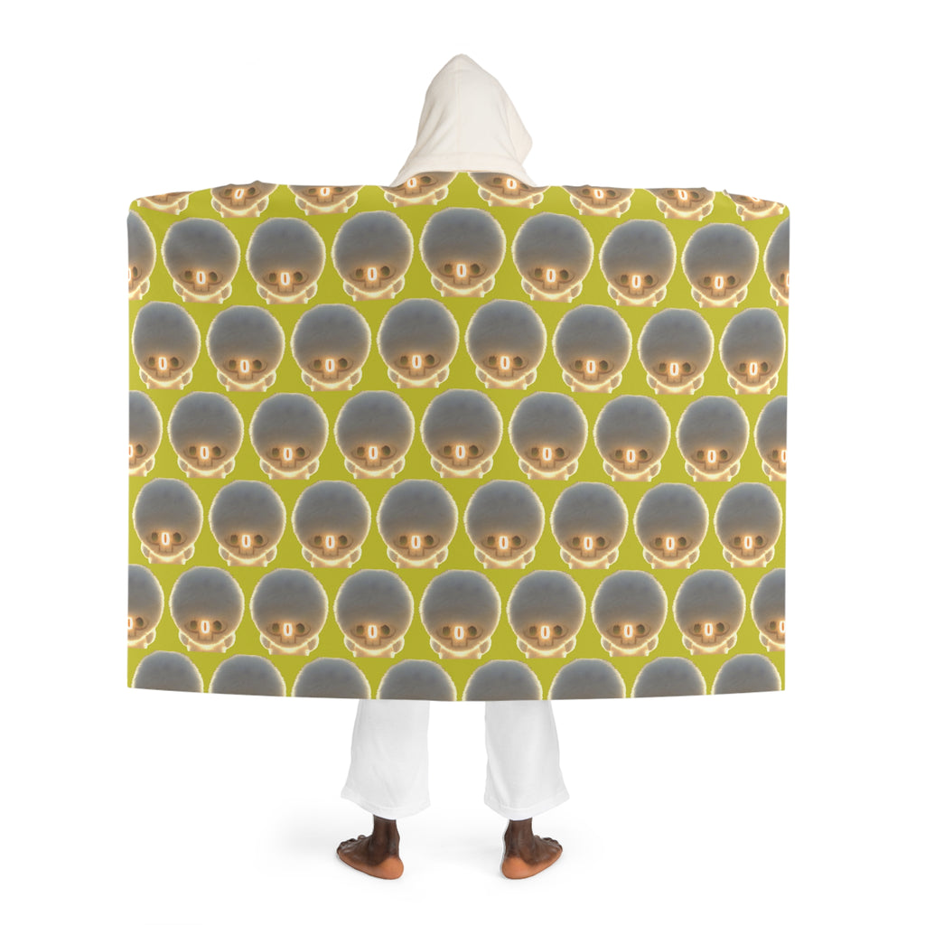 Hooded Sherpa Blanket – IntentSim[on] Pattern Cozy Fleece Throw