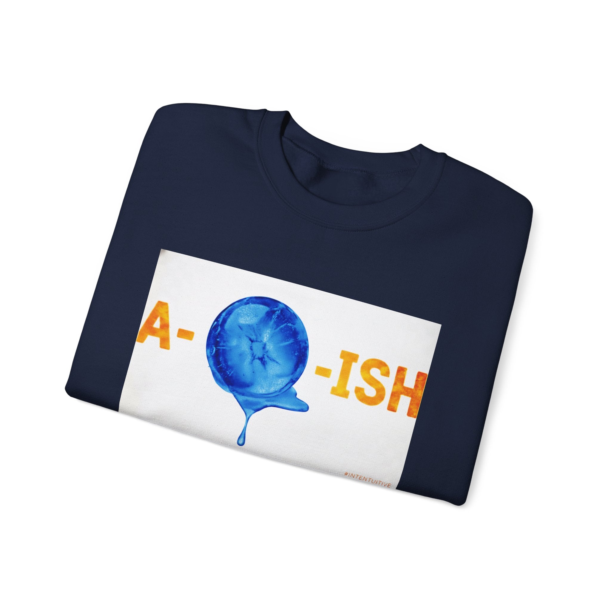 Crewneck Sweatshirt — Abolish ICE Glitch Graphic with “#IntentSim” Backprint